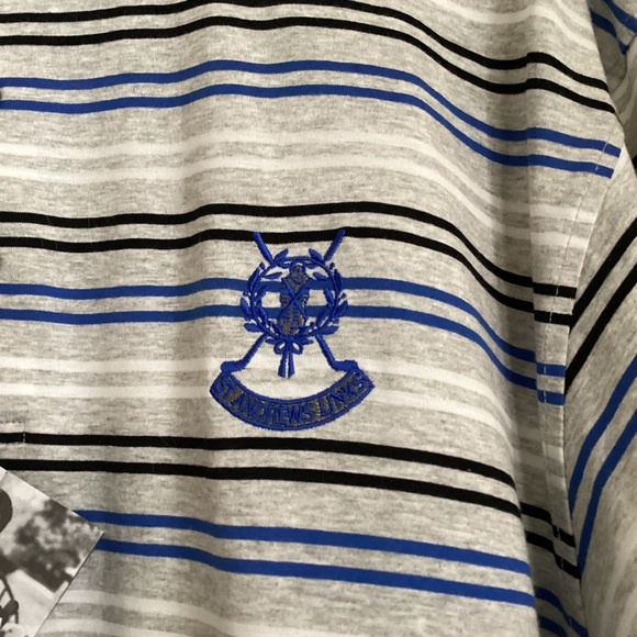Bobby Jones 1927 Polo Shirt Mens Large St Andrew’s Links Stripe 100% Cotton NWT - Picture 6 of 13